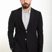 Sturgis Slim Fit 2 Piece Black Suit