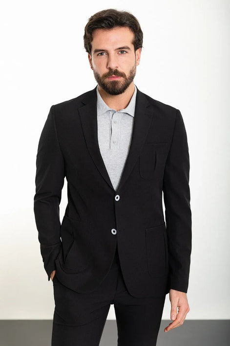 Sturgis Slim Fit 2 Piece Black Suit