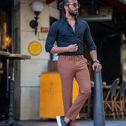 Sturgis Black Slim Fit Button Collar Formal Shirt