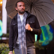 Sturgis Black Slim Fit Double Pocket Zipper Coat