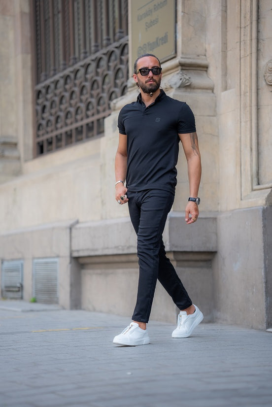 Black Polo T-Shirt