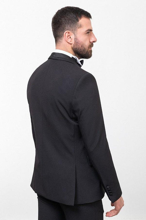 Sturgis Slim Fit Black Shawl Lapel Tuxedo