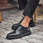 Sturgis Black Wing Tip Oxford Shoes