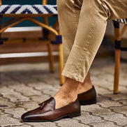 GentWith Sturgis Brown Tassel Loafers