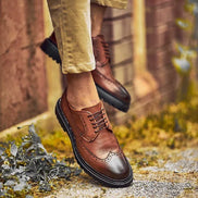 Sturgis Wing Tip Brown Oxford Shoes