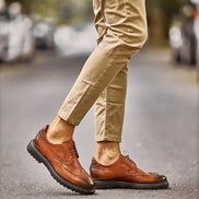 Sturgis Wing Tip Brown Oxford Shoes
