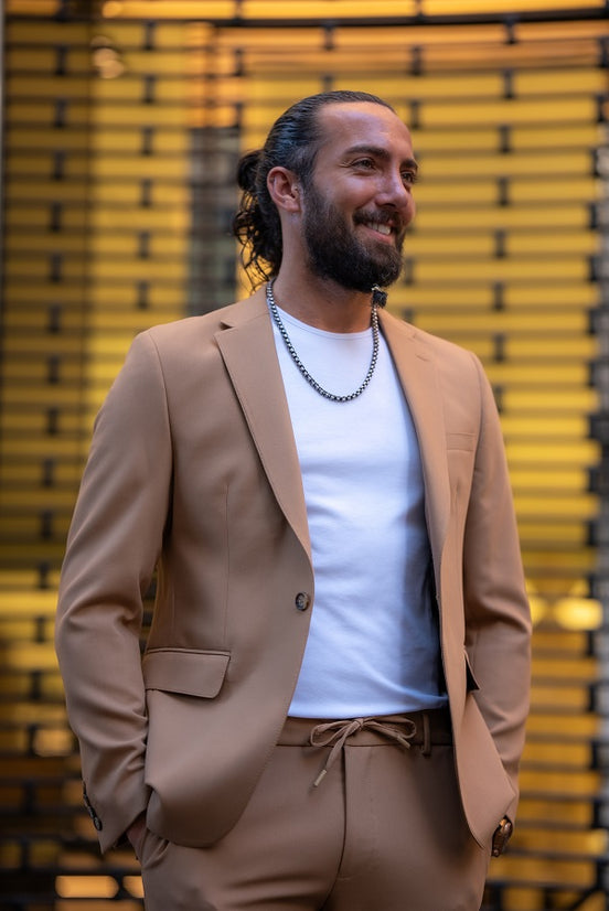 Camel 2 Piece Suit