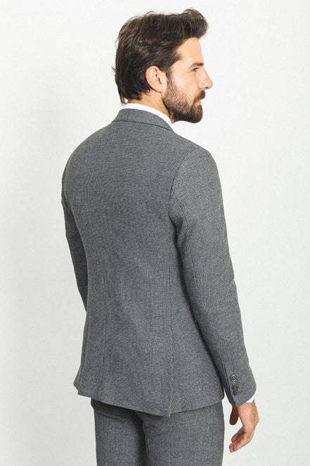 Sturgis Dark Gray Slim Fit Notch Lapel 3 Piece Suit