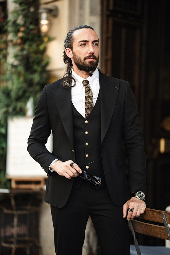 Black 3 Piece Suit