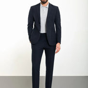 Sturgis Slim Fit 2 Piece Navy Blue Suit