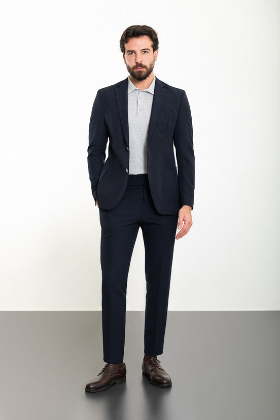 2 Piece Navy Blue Suit