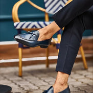 Sturgis Navy Blue Tassel Loafers
