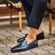 Sturgis Navy Blue Tassel Loafers