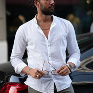 Sturgis White Slim Fit Crosshatch Casual Shirt