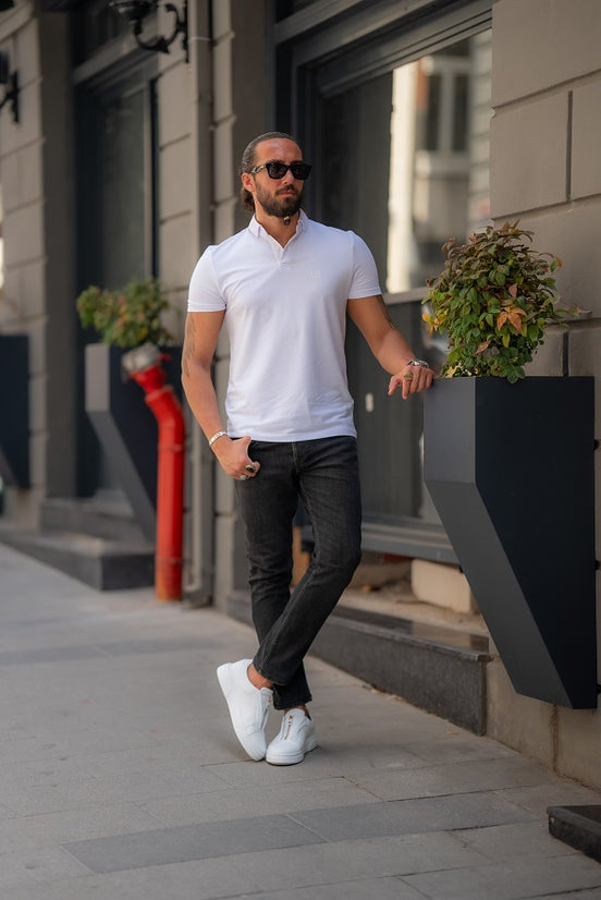 White Polo T-Shirt