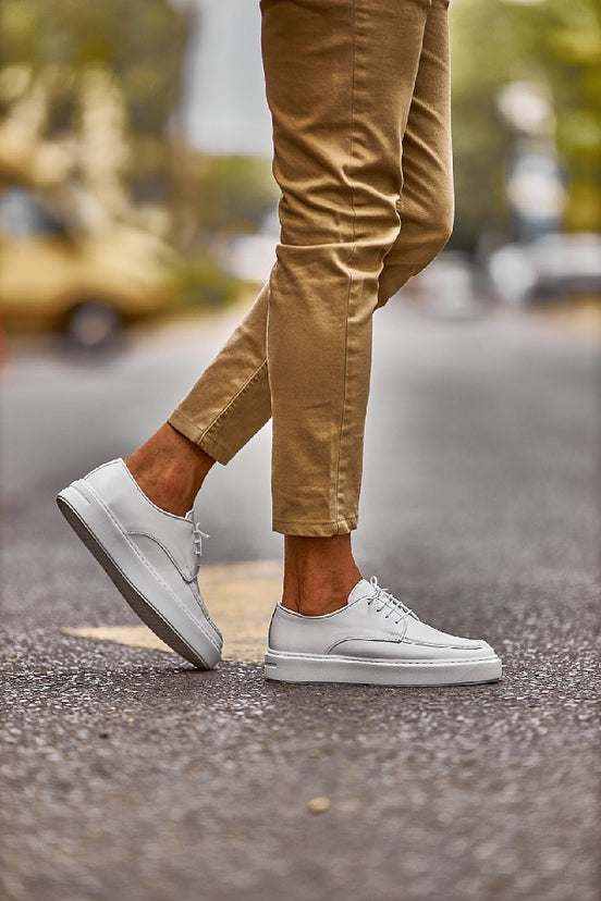 White Derby Shoes