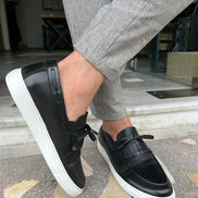 Tampa Kiltie Black Loafers