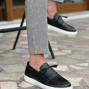 Tampa Kiltie Black Loafers
