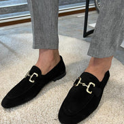 Tampa Black Suede Loafers