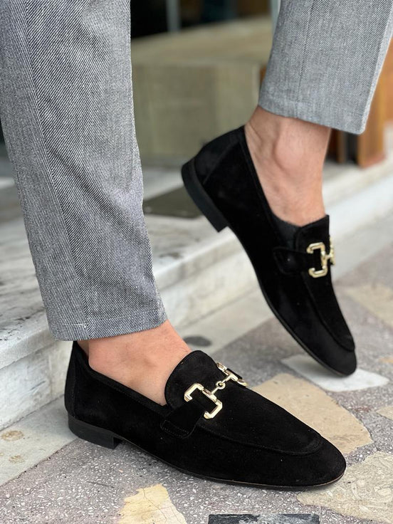 Black Suede Loafers
