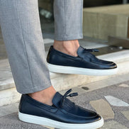 Tampa Kiltie Dark Blue Loafers
