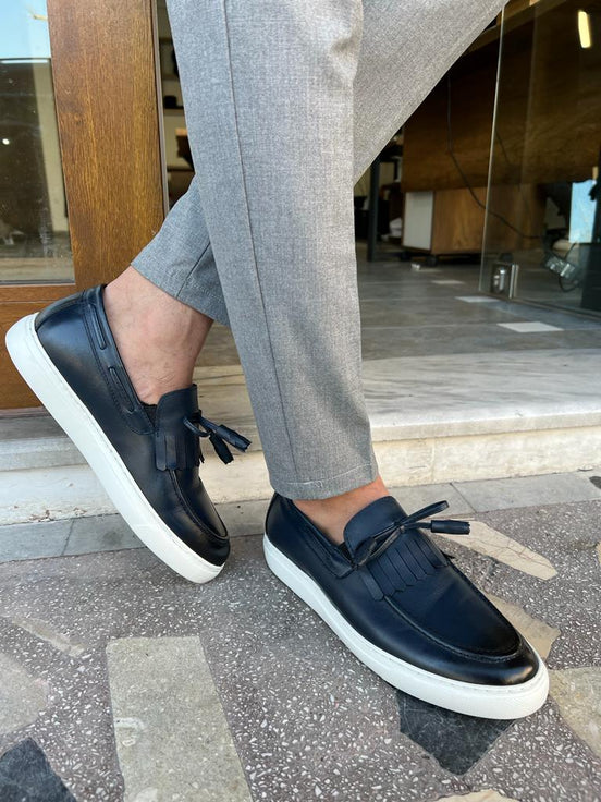 Dark Blue Loafers