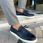 Tampa Kiltie Dark Blue Loafers
