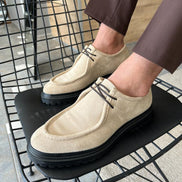 Tampa Laced Beige Suede Shoes