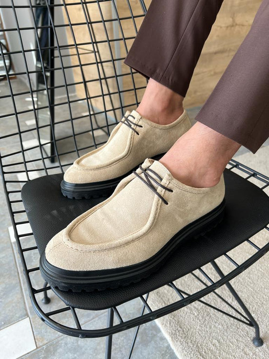 Beige Suede Shoes