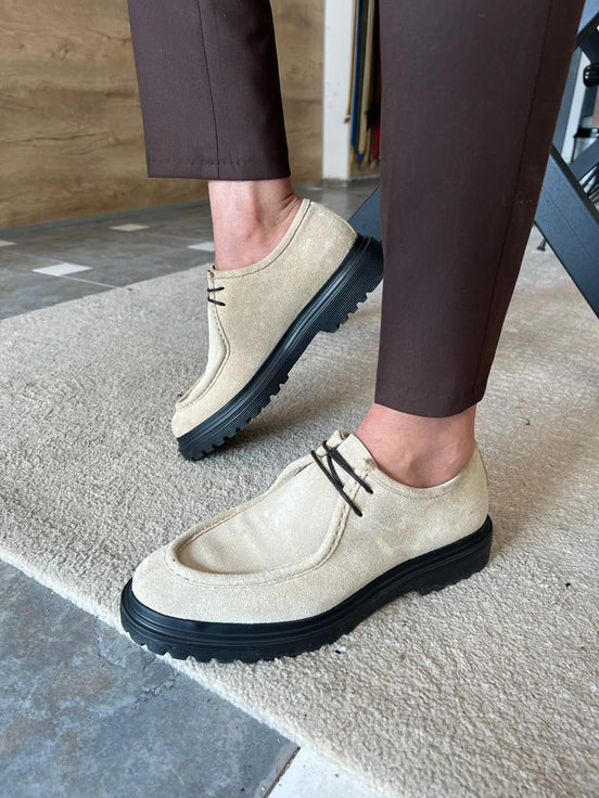Beige Suede Shoes