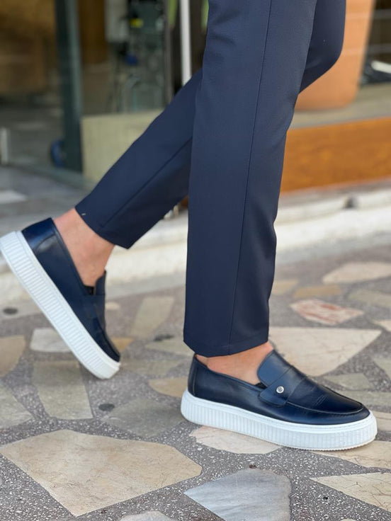 Navy Blue Shoes Men