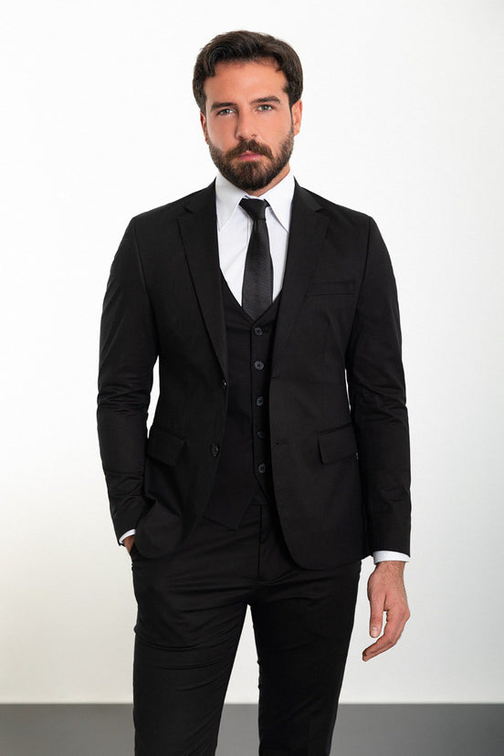 Black 3 Piece Suit