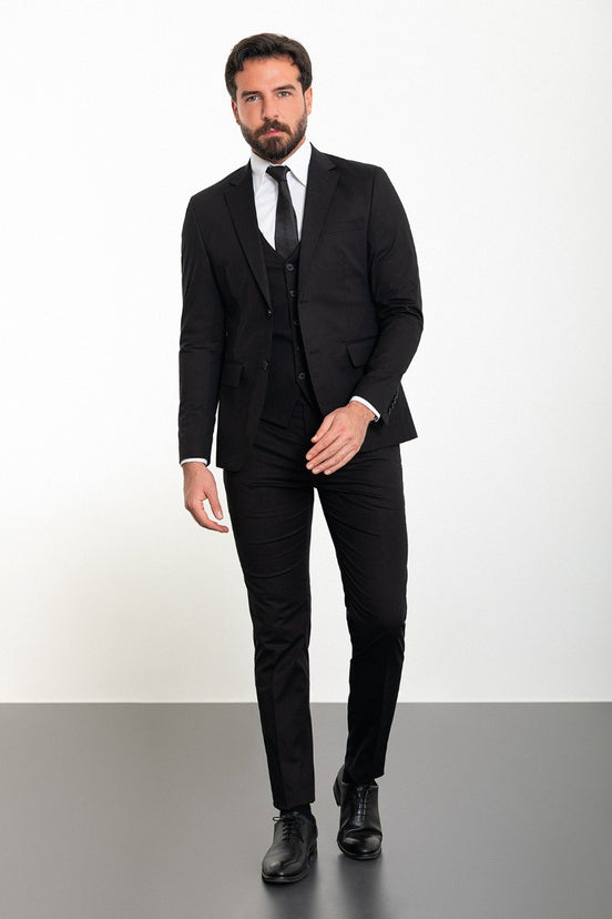 Black 3 Piece Suit