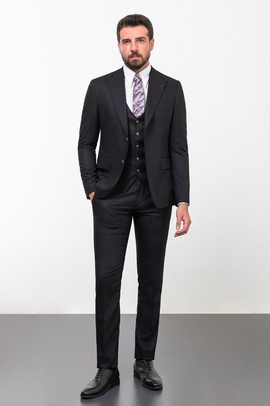 3 Piece Suit Black