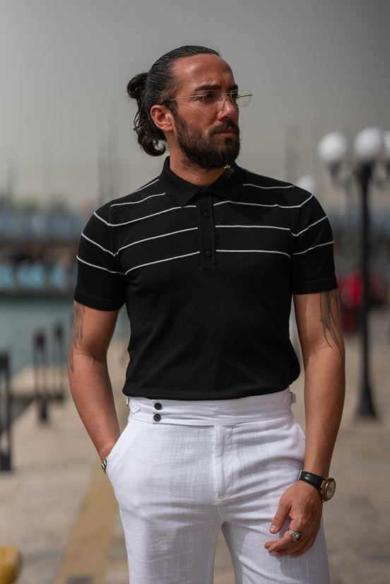 Black Polo T-Shirt