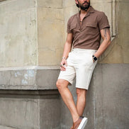 Tea Brown Slim Fit Double Pocket Casual Shirt