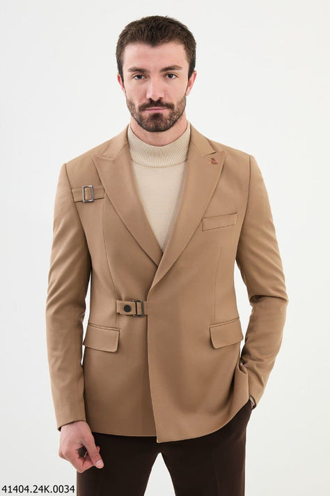 Camel Buckle Blazer