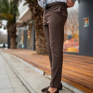 Tea Dark Brown Chino Pants