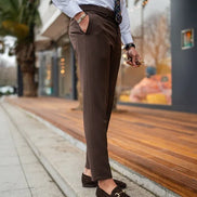 Tea Dark Brown Chino Pants