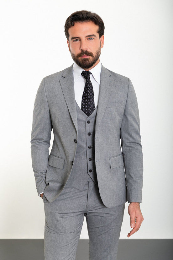 Gray 3 Piece Suit