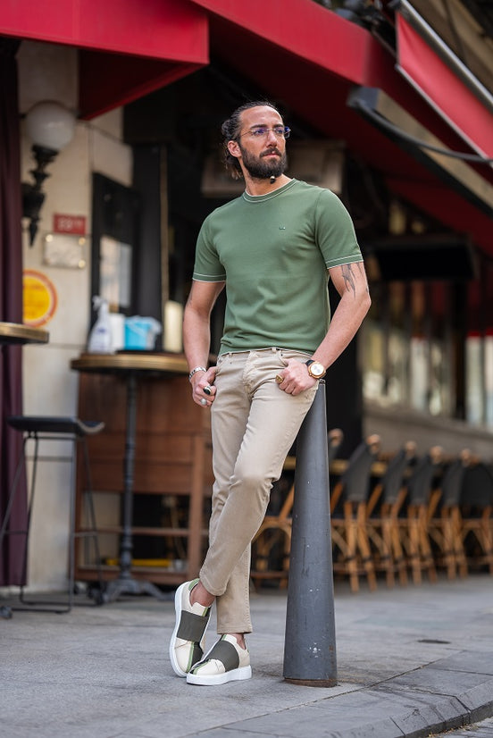 Green Crew Neck T-Shirt