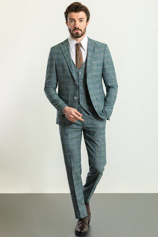 Green Plaid Suit