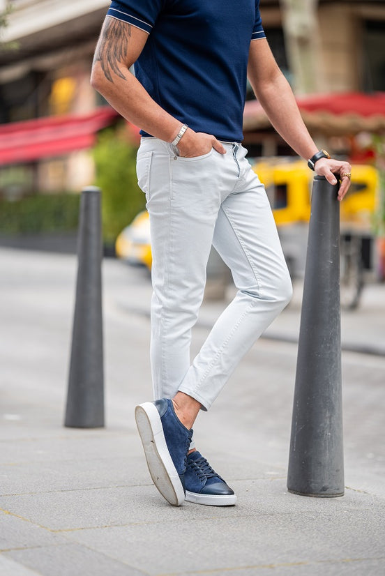 Ice Blue Slim Fit Jeans