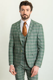 Light Green Plaid Suit