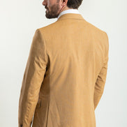 Tea Slim Fit Notch Lapel 3 Piece Light Mustard Suit
