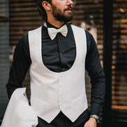 Tea Slim Fit Shawl Lapel Off White Tuxedo