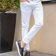 Tea White Slim Fit Jeans