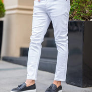 Tea White Slim Fit Jeans