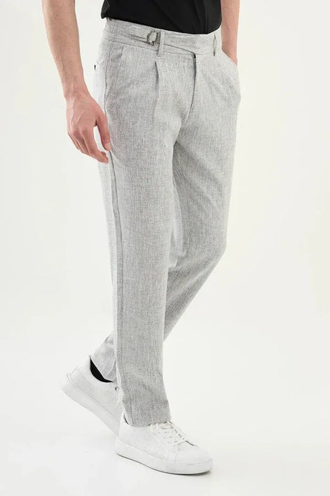 Marion Grey Linen Pants