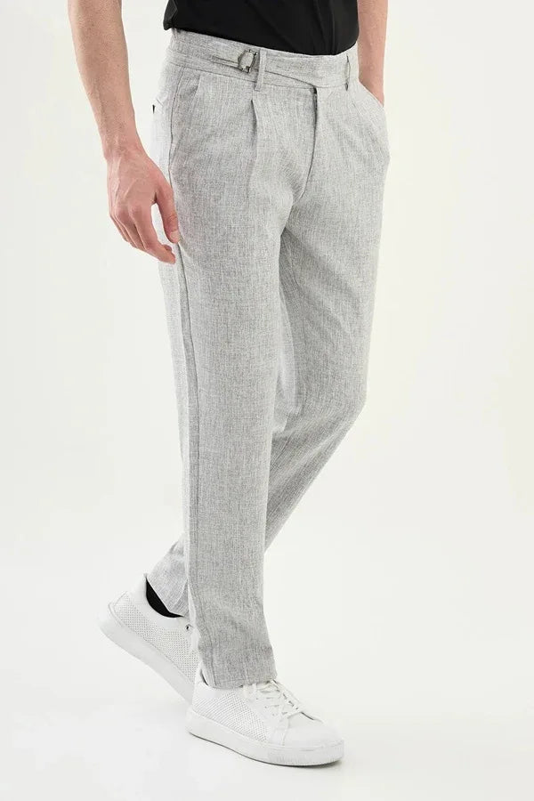 Marion Grey Linen Pants